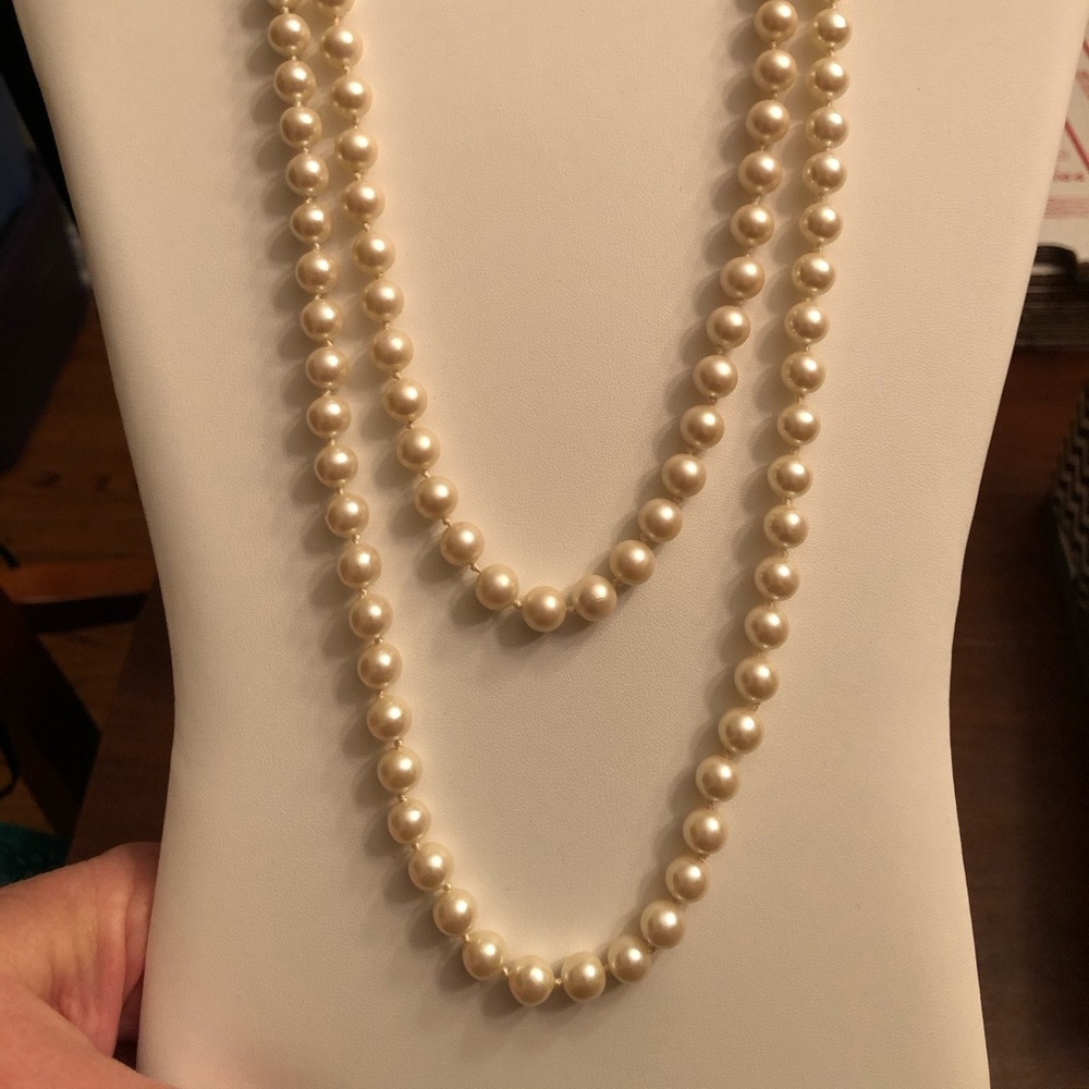 Pair of faux pearl necklaces